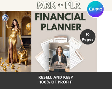 MRR Financial Planner & Tracker | Financial Planner and Workbook with Master Resell Rights | Finance Strategy | Small Business Tracker PLR