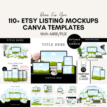Master Resell Rights Mockup | Etsy Listing Mockups | PLR Digital Products | PLR + MRR | Etsy Shop Template | Canva Templates | Done For You.